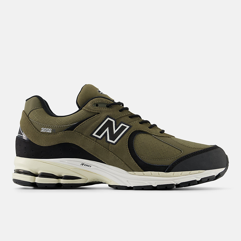 New Balance 2002RX Shoes Dark Camo with Black and Turtledove